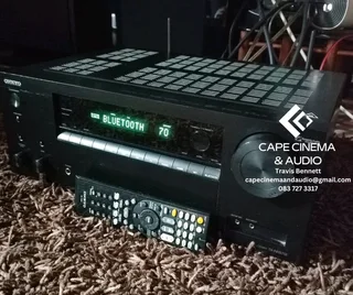 Onkyo TX-NR575E HDMI ARC 4K Dolby Atmos amplifier with Bluetooth,Phono, ethernet and ETC perfect for