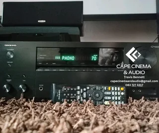 Onkyo TX-NR575E HDMI ARC 4K Dolby Atmos amplifier with Bluetooth,Phono, ethernet and ETC perfect for