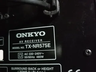 Onkyo TX-NR575E HDMI ARC 4K Dolby Atmos amplifier with Bluetooth,Phono, ethernet and ETC perfect for