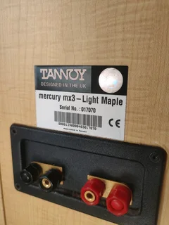 Tannoy mercury MX3 light maple floorstanding speakers in excellent condition with quality bass and c