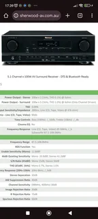 Sherwood RD-6513 HDMI 5.1 surround sound amplifier with remote 100 watts per a channel in excellent