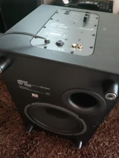 Jamo 5.1 speaker set with 10 inch down firing active subwoofer with chest pounding bass perfect for