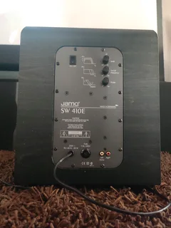 Jamo 5.1 speaker set with 10 inch down firing active subwoofer with chest pounding bass perfect for