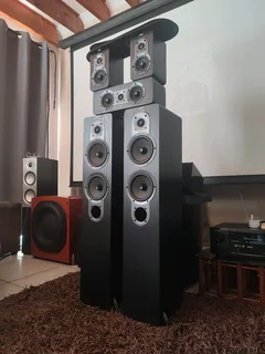 Jamo 5.0 speaker set with quality bass and treble output perfect for movies and music applicationsCh