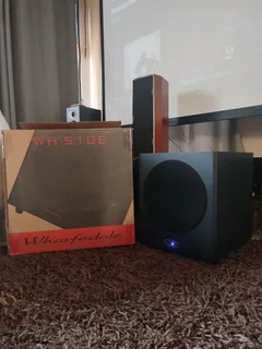 Wharfedale WH-S10E active 10 inch 150 watt RMS 300 watt peak subwoofer with hard hitting bass perfec
