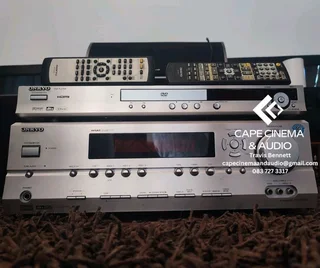 Onkyo TX-SR504E 7.1 surround sound amplifier with Onkyo DVD player with HDMI in excellent condition