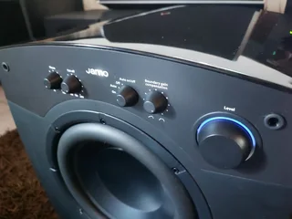 Jamo C80 SUB active dual 10 inch 1800 watt RMS 4200 watt peak subwoofer in immaculate condition with