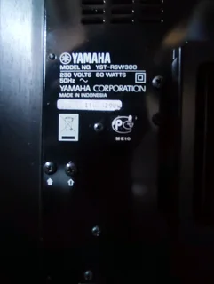 Yamaha YST-RSW300 active 270 watt RMS 10 inch subwoofer with deep bass output to shake your home per