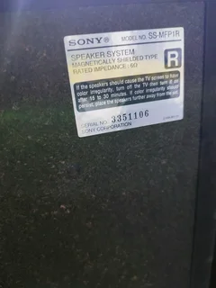 Sony 5.0 speaker set in excellent condition with great bass output and clarity.See pics for model nu