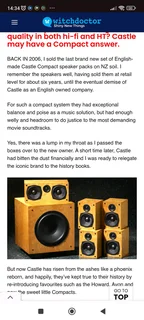 Castle Cube active 10 inch subwoofer in immaculate condition with high-end bass output perfect for m