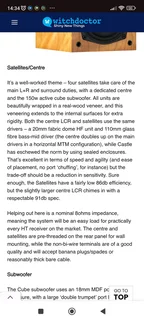 Castle Cube active 10 inch subwoofer in immaculate condition with high-end bass output perfect for m