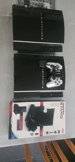 Ps3 consoles and charging station