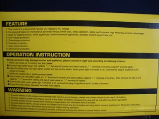 2000W PORTABLE POWER INVERTER.