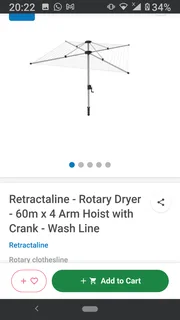 RETRACTLINE 60 METER ROTARY WINDY DRYER