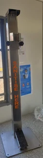 Stainless steel sanitizer station