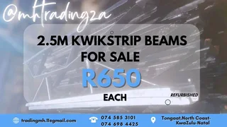 2.5m Kwikstrip Beams for SALE