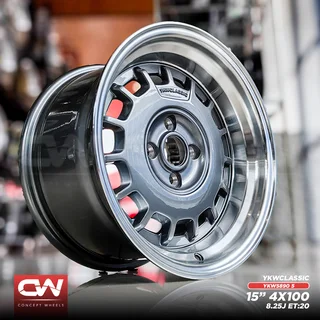 CONCEPT WHEELS VW CLI WITH LIP DESIGN 15 INCH RIMS NOW IN STOCK FOR VW POLO PLAYA, GOLF 1 , 2 AND 3