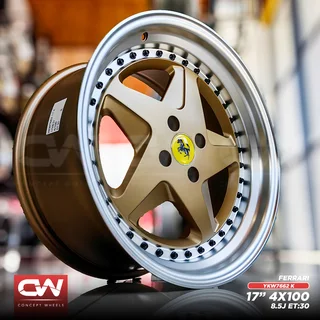 CONCEPT WHEELS  NEW FERRARI AND EAGLE 17 INCH 4/100  RIMS NOW IN STOCK