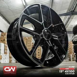 Concept Wheels 13 Inch New Rims In Stock Available For Vw,opel,ford,chev,nissan Etc