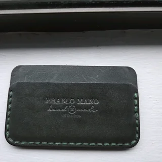 Phablo Mano leather, handmade Istanbul 2 card holder
