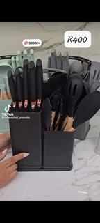 Silicon Spoon Set &amp; Knife Set