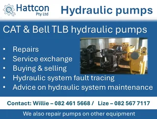 Hydraulic pump for TLBs