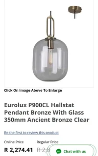 P900cl pendant light fitting