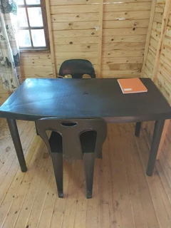 Plastic table and chairs