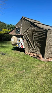 CAMPING TRAILER WITH TENT