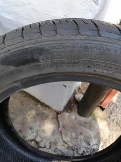 Hardly used still like new tyres. It's a bargain for 400r for both .call 0653706201