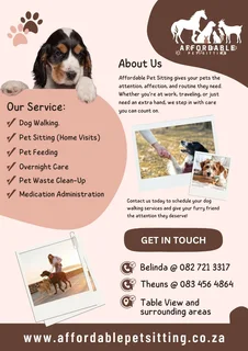 Pet Sitters on call Tableview and surrounding areas