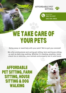 Pet sitting Tableview and surrouns
