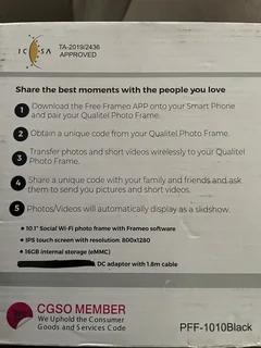 Qualitel Smart WiFi Touch Screen Photo Frame