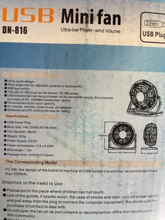 Mini USB Fan