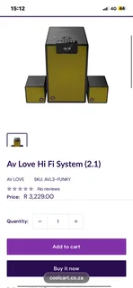 AVL 3 Wireless 2.1ch Hifi System