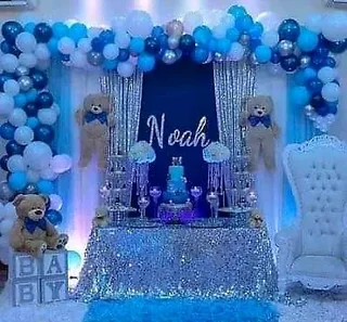 Baby shower decor to hire