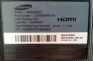 Samsung 19.5” LED Computer Monitor