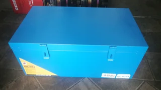 Steel trunk trommel for boarding school or tools