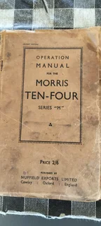 1936 Morris A 10/4 Service manual