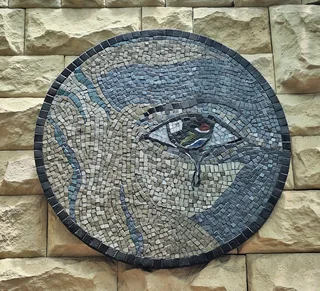Mosaic art piece.