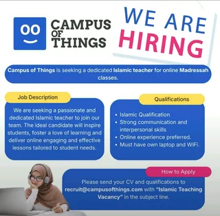 Online Madressah vacancy