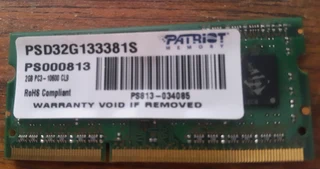 Patriot DD3 10600 2Gb Laptop RAM