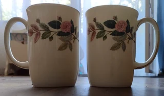 Wedgewood Hathaway Rose Mugs