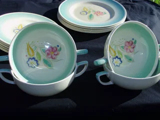 Susie Cooper Dresden Sprays Green 1935