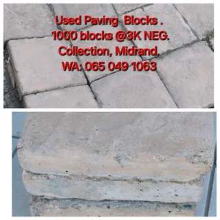 Paving Blocks Used.