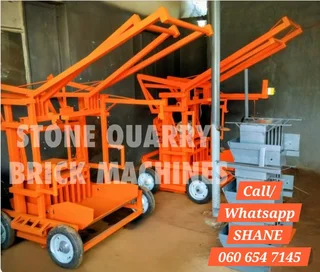 ELECTRIC BRICK MACHINE 4-in-1 COMBO Includes 4 SETS of MOULDS - BLOCK,MAXI,STOCK,STRAIGHT PAVER