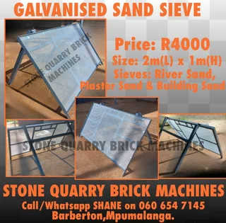 Sand Sieve Galvanized (2m X 1m)