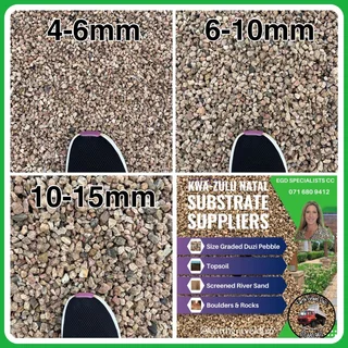 Clean Washed and Size Graded Duzi Pebble