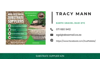 Washed screened size graded quality substrate