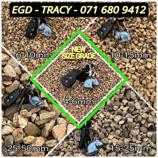 Duzi Pebble Clean, size graded and washed